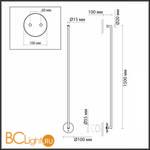 Настенный светильник Odeon Light TEO new 7022/18WL - Схема